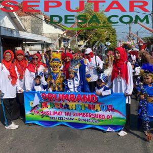 Semangat Nasionalisme, Drumband TK Muslimat NU Sumbersuko 01 Hibur Warga Lumajang