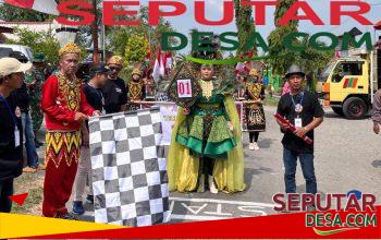 Kades Ikut Berparade, Pawai Budaya Semarakkan Hari Jadi ke-80 Desa Tapen