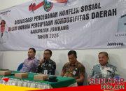 Wujudkan daerah kondusif, Bakesbangpol Jombang gelar sosialisasi pencegahan konflik sosial