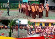 Koramil 0819/20 Gempol Latih Disiplin dan Jiwa Nasionalisme Siswa SMK Purnama