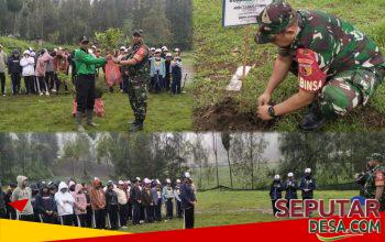 Sinergi TNI, Pemdes, dan Sekolah Hijaukan Tosari Hadapi Ancaman Bencana