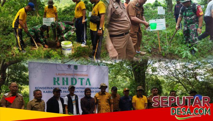Launching Konservasi Hutan di Prigen, Peltu Rudi Ajak Warga Peduli Lingkungan