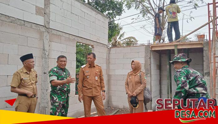 Kasrem 083/Bdj Bersama Sekda Pasuruan dan Forkopimka Tinjau Lokasi TMMD Ke-127 Kodim 0819/Pasuruan