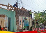 Gotong Royong TNI dan Warga, Rumah Bapak Musklis Mulai Berdiri Kokoh