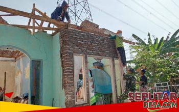 Gotong Royong TNI dan Warga, Rumah Bapak Musklis Mulai Berdiri Kokoh