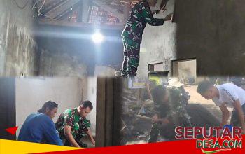 Dari Dinding Sederhana Menuju Rumah Layak, Satgas TMMD Terus Kebutan Pekerjaan