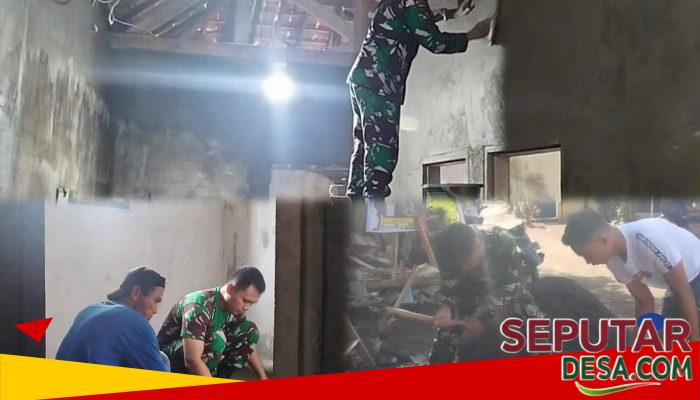 Dari Dinding Sederhana Menuju Rumah Layak, Satgas TMMD Terus Kebutan Pekerjaan