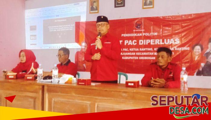 Yohanes Winarto Tekankan Disiplin dan Selektivitas Kader dalam Rapat Perluasan PAC PDI-P Kedungjati