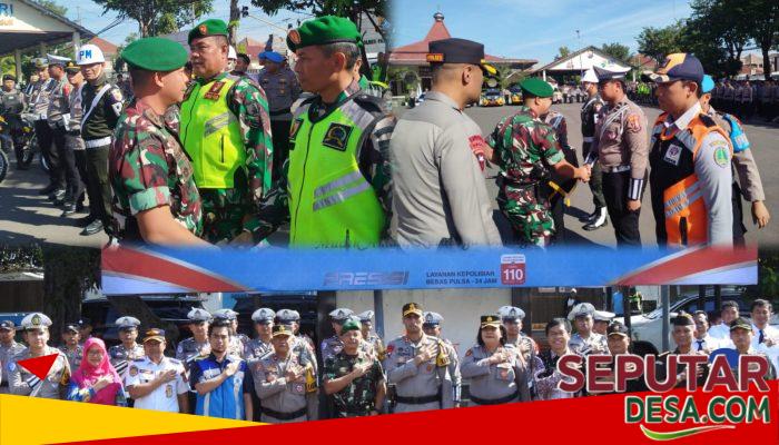 Sinergi TNI-Polri, Dandim Pasuruan Ikuti Apel Gelar Operasi Ketupat Semeru 2026