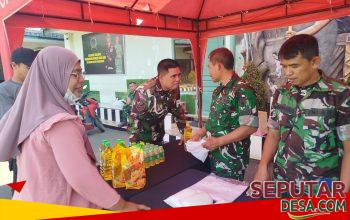 Wujud Kepedulian TNI kepada Masyarakat, Kodim 0819 Laksanakan Bazar Ramadan