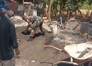 Puasa Tak Halangi Pengabdian, Babinsa Jatigunting dan Warga Kompak Bangun Irigasi