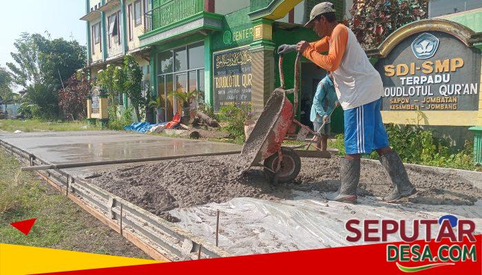 Pemdes Jombatan Realisasikan Jalan Rabat Beton di Dusun Sapon, Perkuat Infrastruktur Desa