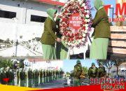 Ziarah dan Tabur Bunga Peringati HUT ke-80 Persit Kartika Chandra Kirana