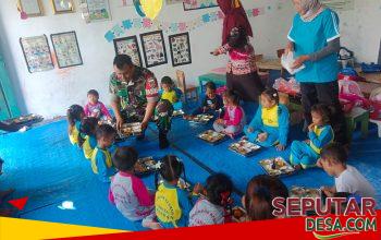 Babinsa Tahunan Terus Laksanakan Pendampingan Pendistribusian Makan Bergizi Gratis ke Sekolah -Sekolah