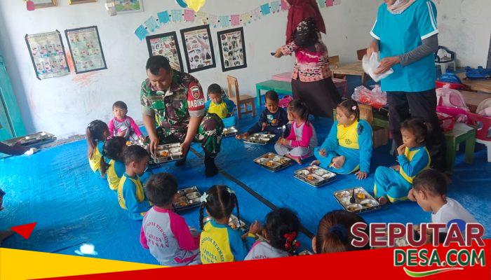 Babinsa Tahunan Terus Laksanakan Pendampingan Pendistribusian Makan Bergizi Gratis ke Sekolah -Sekolah