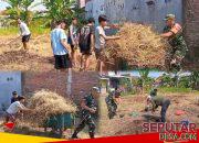 Sinergi Babinsa dan Karang Taruna, Lapangan Voli Baru Hadir di Karangketug