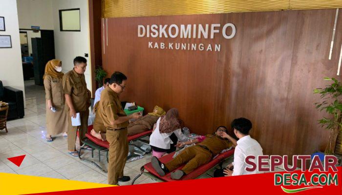 Diskominfo Kuningan Gelar Donor Darah, ASN Antusias Berbagi Kehidupan