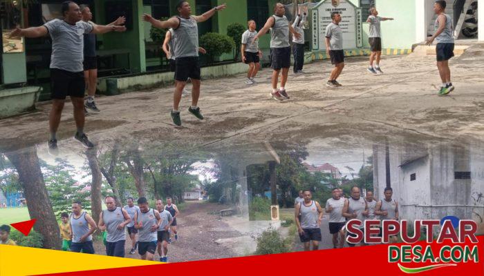Danramil Purwosari Pimpin Langsung Pembinaan Jasmani, Tingkatkan Kesiapan Fisik Anggota