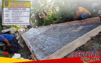 Pemdes Kedungmlati Bangun Jalan Rabat Beton di Dusun Krandegan, Dukung Akses dan Ekonomi Warga