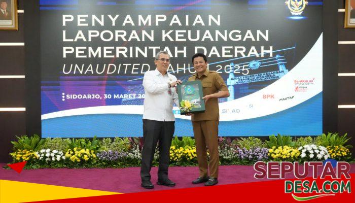 Kejar Opini WTP ke-13, Bupati Sidoarjo Serahkan Laporan Keuangan 2025 ke BPK Jatim
