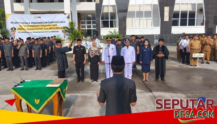 Wali Kota Cirebon Lantik 80 Pejabat, Tegaskan Penempatan Berbasis Sistem Merit