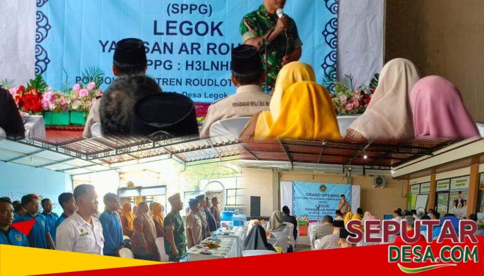 SPPG Roudlotun Nafi’iyah Resmi Dibuka, Danramil Gempol Tekankan Pentingnya Gizi Anak