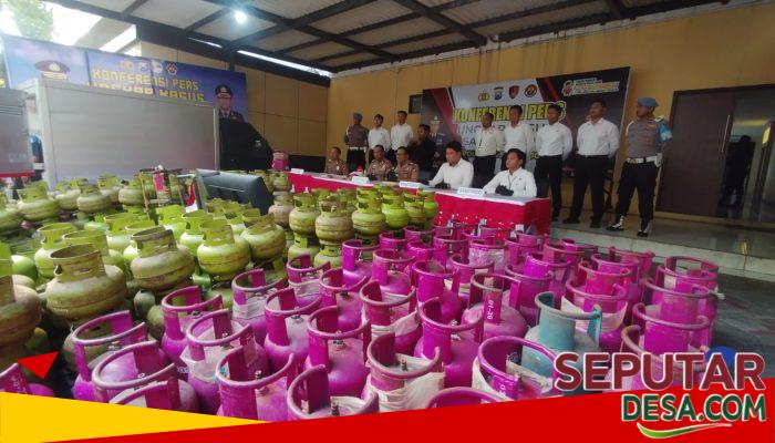Polresta Sidoarjo Ungkap Sindikat Elpiji Oplosan di Rumah Kontrakan