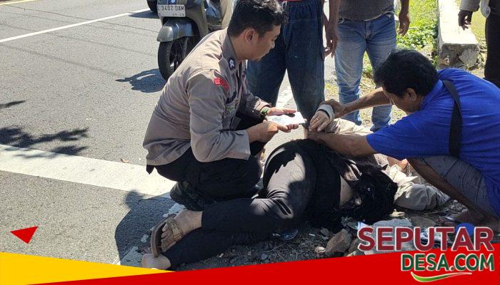 Respon Cepat Patroli Polsek Buduran Bantu Korban Kecelakaan 