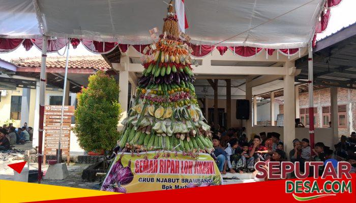 Tradisi Sedekah Bumi Desa Pulutan Berlangsung Meriah, Warga Antusias Ikuti Rebutan Gunungan