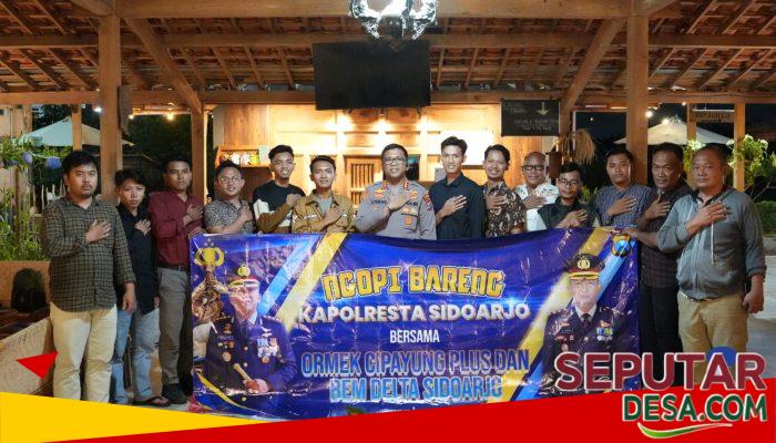 Komitmen Jaga Kondusifitas Kamtibmas, Kapolresta Sidoarjo Ngopi Bareng Mahasiswa