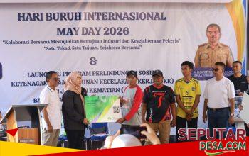 Pemkab Kuningan Peringati May Day 2026, Launching JKK-JKM untuk Pekerja Rentan