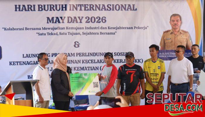 Pemkab Kuningan Peringati May Day 2026, Launching JKK-JKM untuk Pekerja Rentan