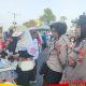 Polwan Polresta Sidoarjo Humanis dalam Pengamanan Car Free Day Alun-alun