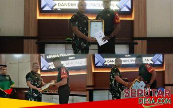 Dandim 0819 Pasuruan Beri Penghargaan Babinsa Grati, Aksi Heroik Gagalkan Curanmor Jadi Teladan Prajurit