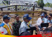 Kapten Inf Kariono Dampingi Kunjungan Menteri PUPR Tinjau Pembangunan Jembatan BOK Wedi