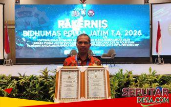 Humas Polresta Sidoarjo Raih Dua Penghargaan di Rakernis Bidhumas Polda Jatim 2026