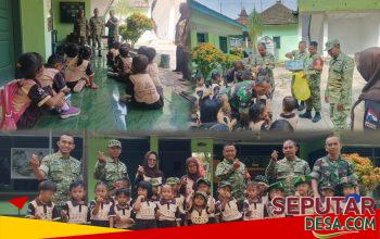 Kenalkan Profesi TNI Sejak Dini, Koramil Purwosari Terima Kunjungan PAUD