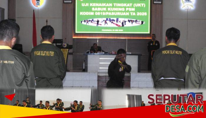 Ujian Kenaikan Tingkat Pencak Silat Militer Kodim 0819 Pasuruan