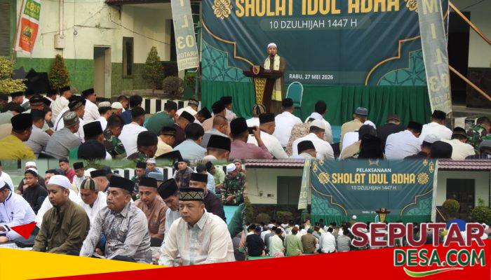 Kodim 0819/Pasuruan Gelar Sholat Idul Adha 1447 H dengan Khidmat