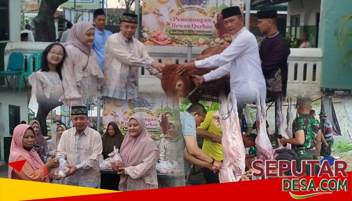 Dandim 0819/Pasuruan Serahkan Hewan Kurban, Wujud Kepedulian dan Kebersamaan di Hari Raya Idul Adha