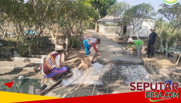 Pembangunan Jalan Lingkungan Menuju Area Makam Dusun Sapon Berhasil Diselesaikan Berkat Swadaya dan Gotong Royong Warga