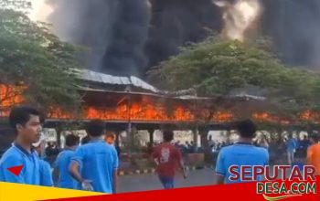 Dua Pekerja Alami Luka Bakar Akibat Kebakaran Hebat di Kawasan Pabrik PT Arami Jaya