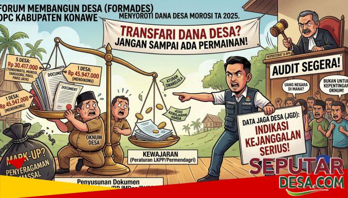DPC FORMADES Konawe Soroti Dugaan Kejanggalan Anggaran Penyusunan Dokumen Desa 2025 di Kecamatan Morosi