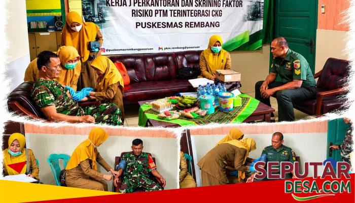 Prajurit Sehat, Tugas Kuat: Personel Koramil 12/Rembang Jalani Skrining Kesehatan