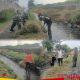 Cegah Penyumbatan dan Banjir, Babinsa Ngerong Ajak Warga Bersihkan Sungai