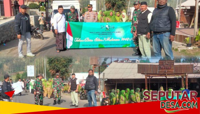 Sinergitas TNI–Polri Kawal Meriah Pawai Ta’aruf Grebek Suro di Tosari