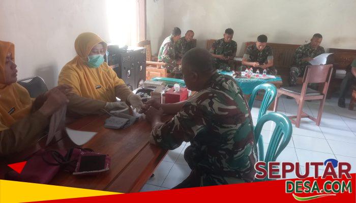 Jaga Kesiapan Prajurit, Anggota Koramil Pohjentrek Jalani Pemeriksaan Kesehatan dan Edukasi K3