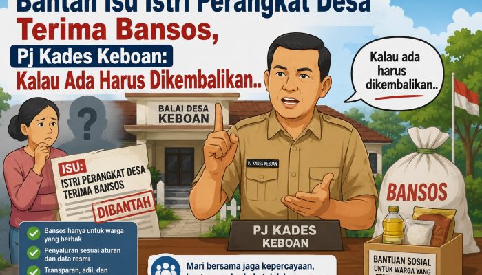 Bantah Isu Istri Perangkat Desa Terima Bansos, Pj Kades Keboan: Kalau Ada Harus Dikembalikan.