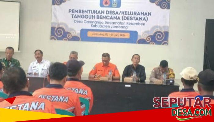 Desa Carangrejo Bentuk Desa Tangguh Bencana, Perkuat Kesiapsiagaan Masyarakat Hadapi Risiko Bencana