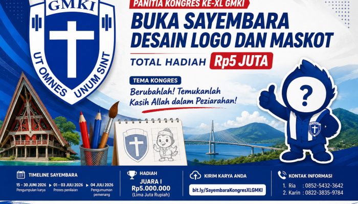 Panitia Kongres Ke-XL GMKI Buka Sayembara Desain Logo dan Maskot, Sediakan Hadiah Rp 5 Juta